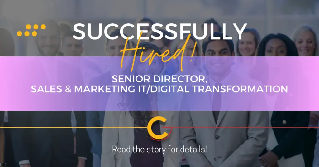 Senior Director, Sales & Marketing IT/Digital Transformation