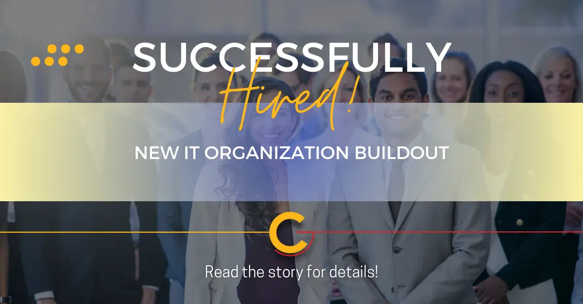 New IT Organization Buildout