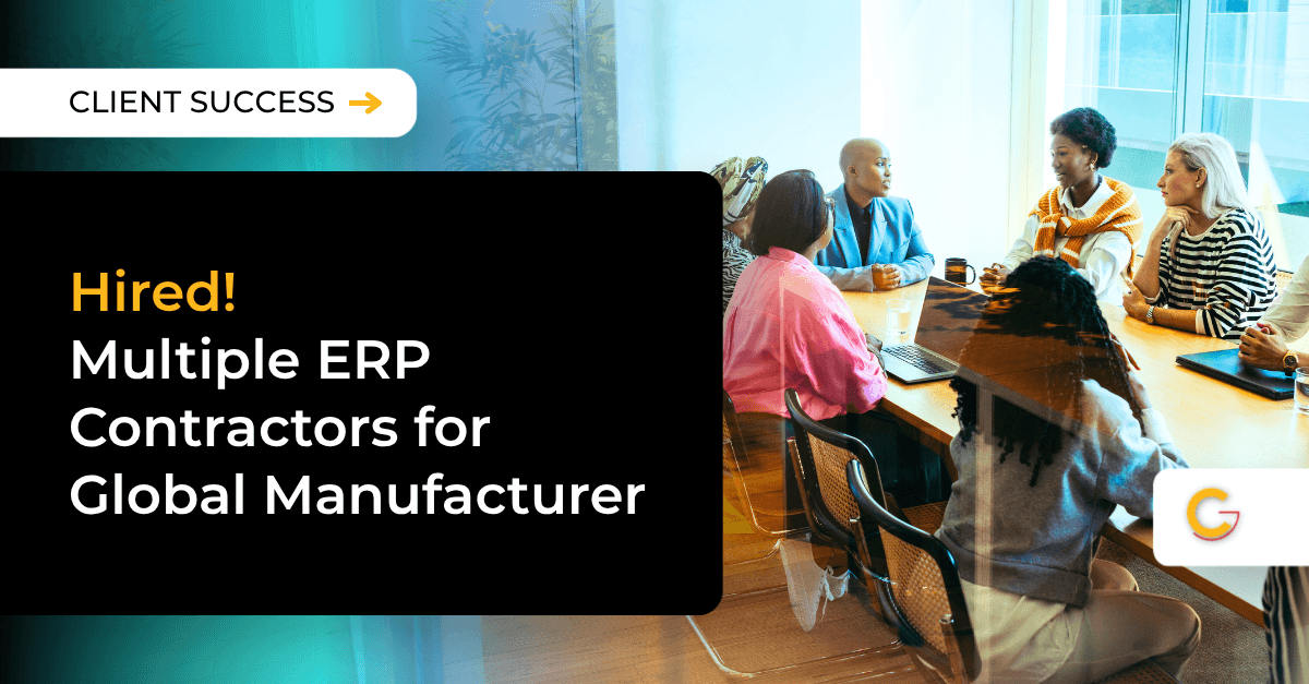 Multiple ERP Contractors for Global Manufacturer
